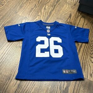 Giants Barkley blue football jersey.  Size large 7.